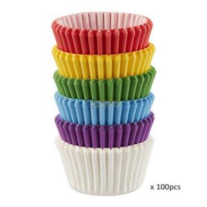 100pcs Disposable Cupcake Liners [Single Color]