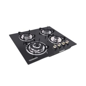 Technosonic 4 Burner Glass Top Gas Cooker / Hob