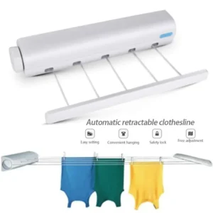 Wall-Mount Retractable Cloth Rack