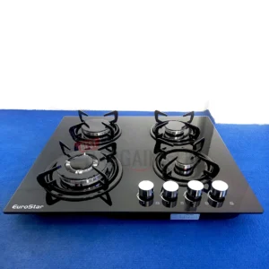 EURO Star 4 Burner Glass Top Gas Cooker