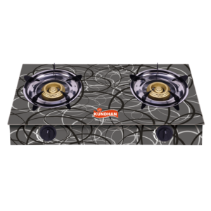 Kundhan 2 Burner Glass Top Gas Cooker KGLPG – 0084