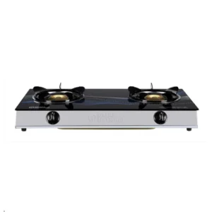 Osaka National Glass Top Double Burner Gas Cooker